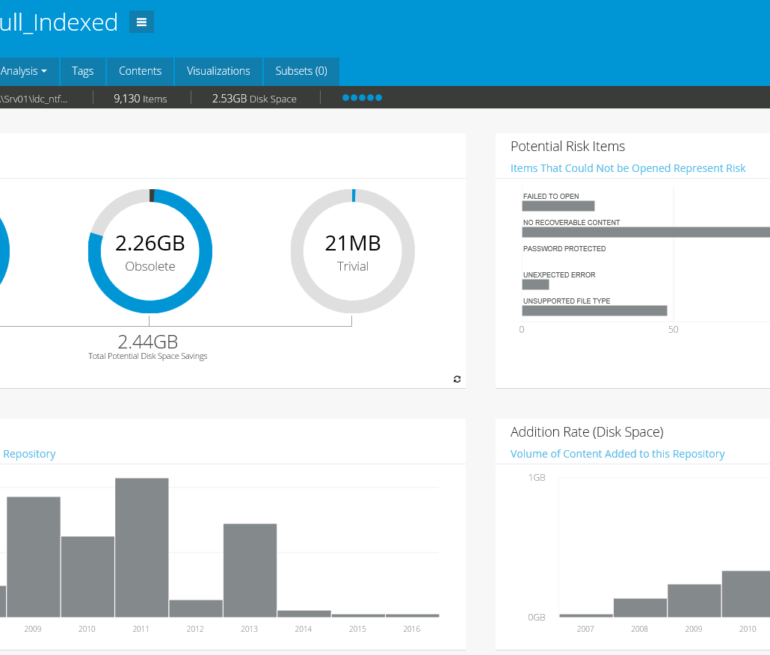 View - Data discovery & file analysis