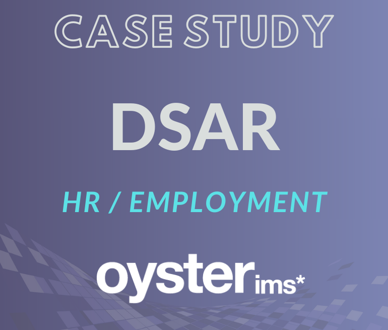 CASE STUDY- DSAR - OYSTER IMS