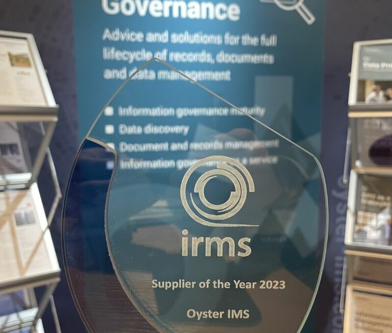 View - Oyster IMS named as IRMS supplier of the Year 2023